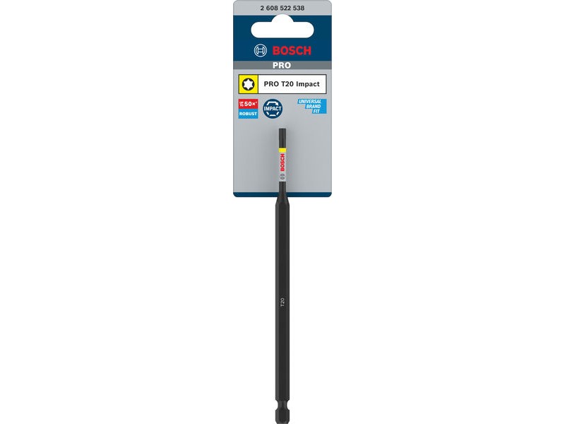 Vijačni nastavek Bosch PRO Torx Impact, T20, 150mm, 2608522538